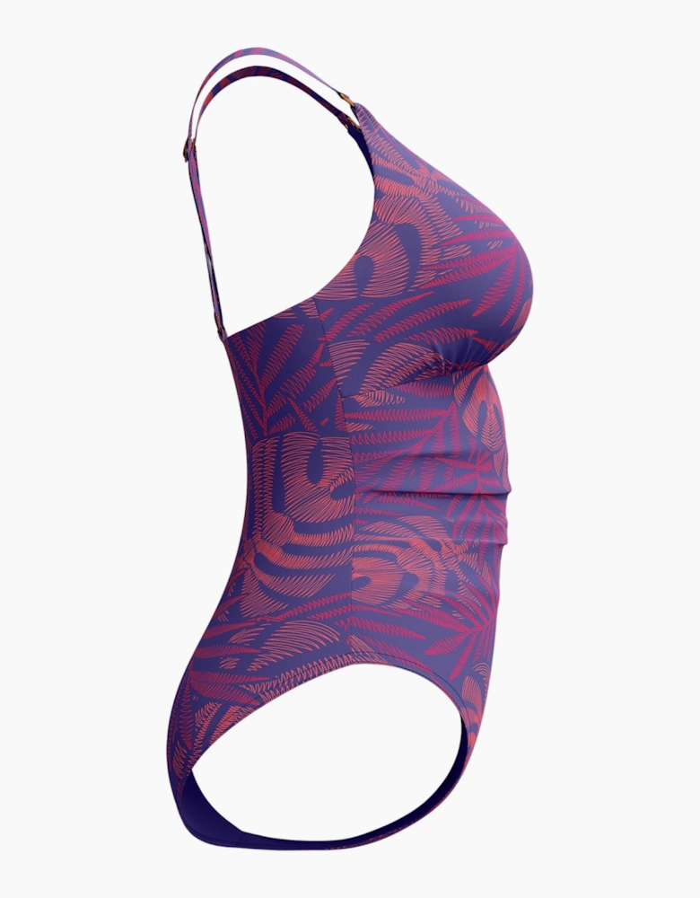 Speedo Womens/Ladies V Neck Shaping One Piece Swimsuit