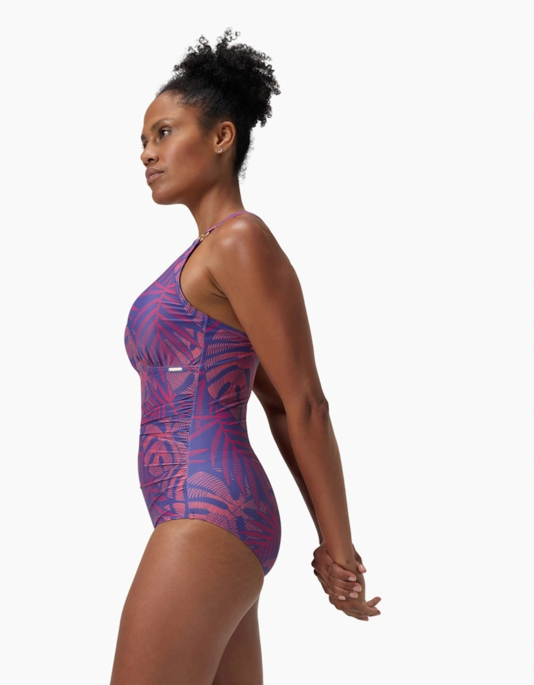 Speedo Womens/Ladies V Neck Shaping One Piece Swimsuit
