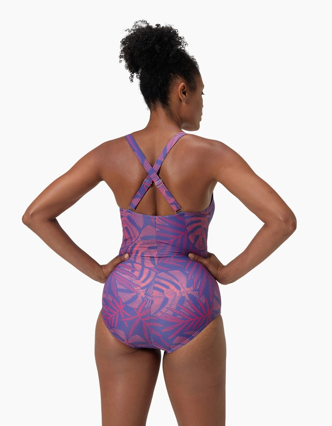 Speedo Womens/Ladies V Neck Shaping One Piece Swimsuit