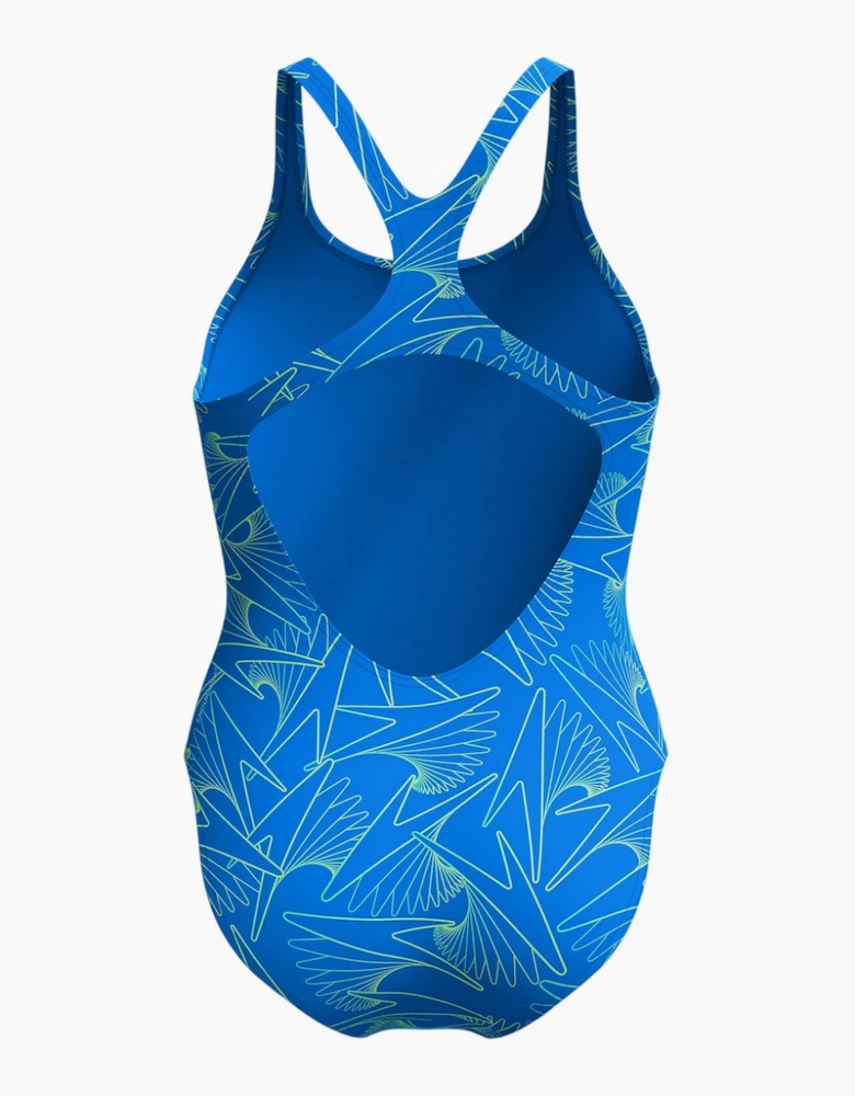 Speedo Womens/Ladies Hyperboom Medalist All-Over Print One Piece Swimsuit