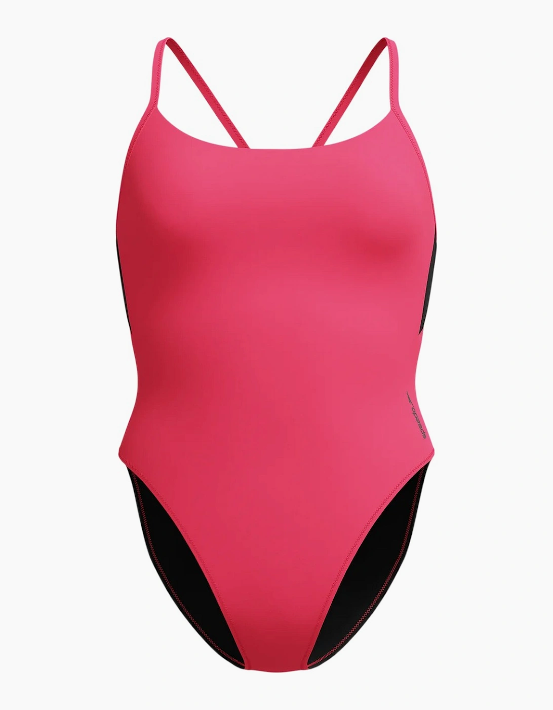 Speedo Women's Speedo Womens/Ladies Solid Racerback One Piece Swimsuit - Pink