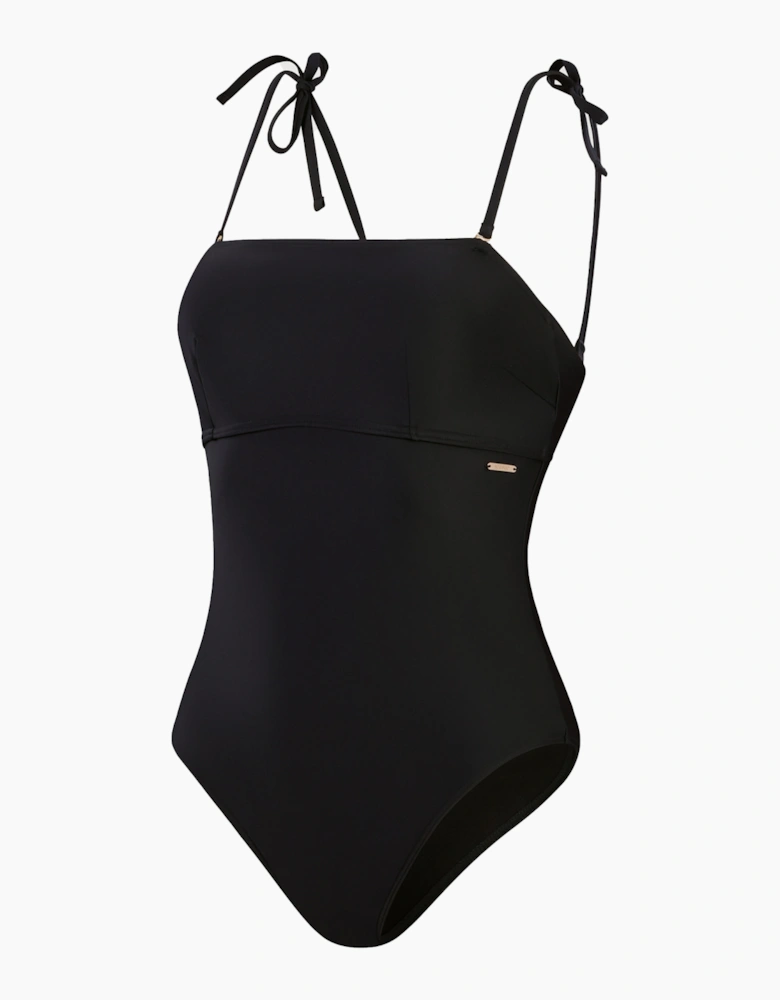 Speedo Womens/Ladies Logo Bandeau Shaping One Piece Swimsuit