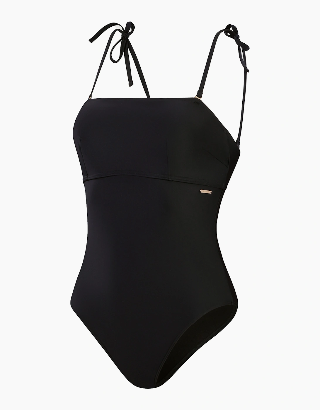 Speedo Women's Speedo Womens/Ladies Logo Bandeau Shaping One Piece Swimsuit - Black