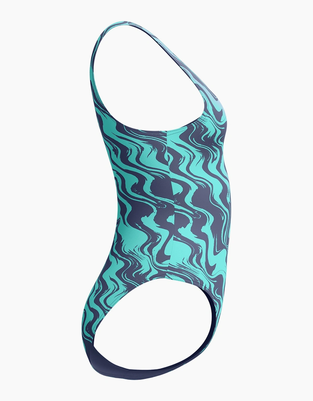 Speedo Womens/Ladies Printed Asymmetric One Piece Swimsuit