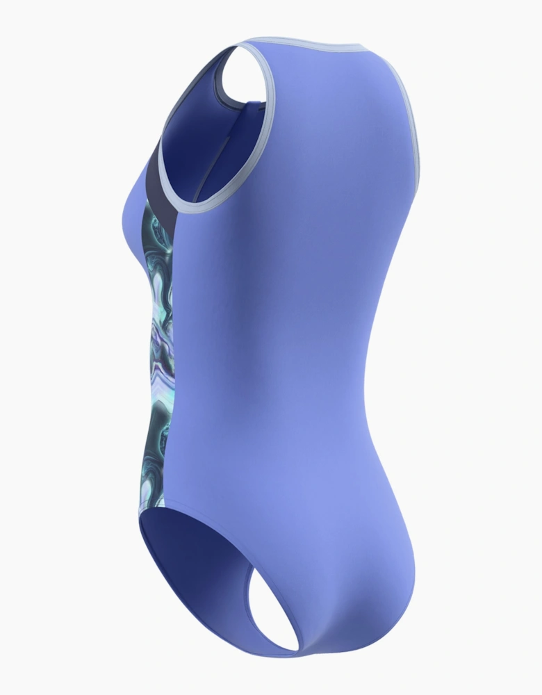 Speedo Womens/Ladies Modern Zip Front One Piece Swimsuit