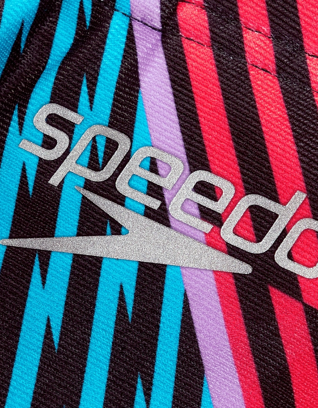 Speedo Womens/Ladies Contrast Striped All-Over Print Swim Briefs