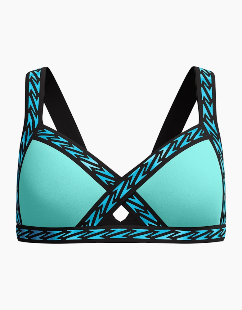 Speedo Womens/Ladies Flu3nte Logo Elasticated Bikini Top