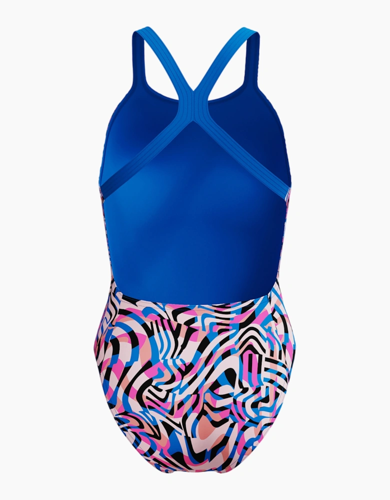 Speedo Womens/Ladies Printed Powerback One Piece Swimsuit