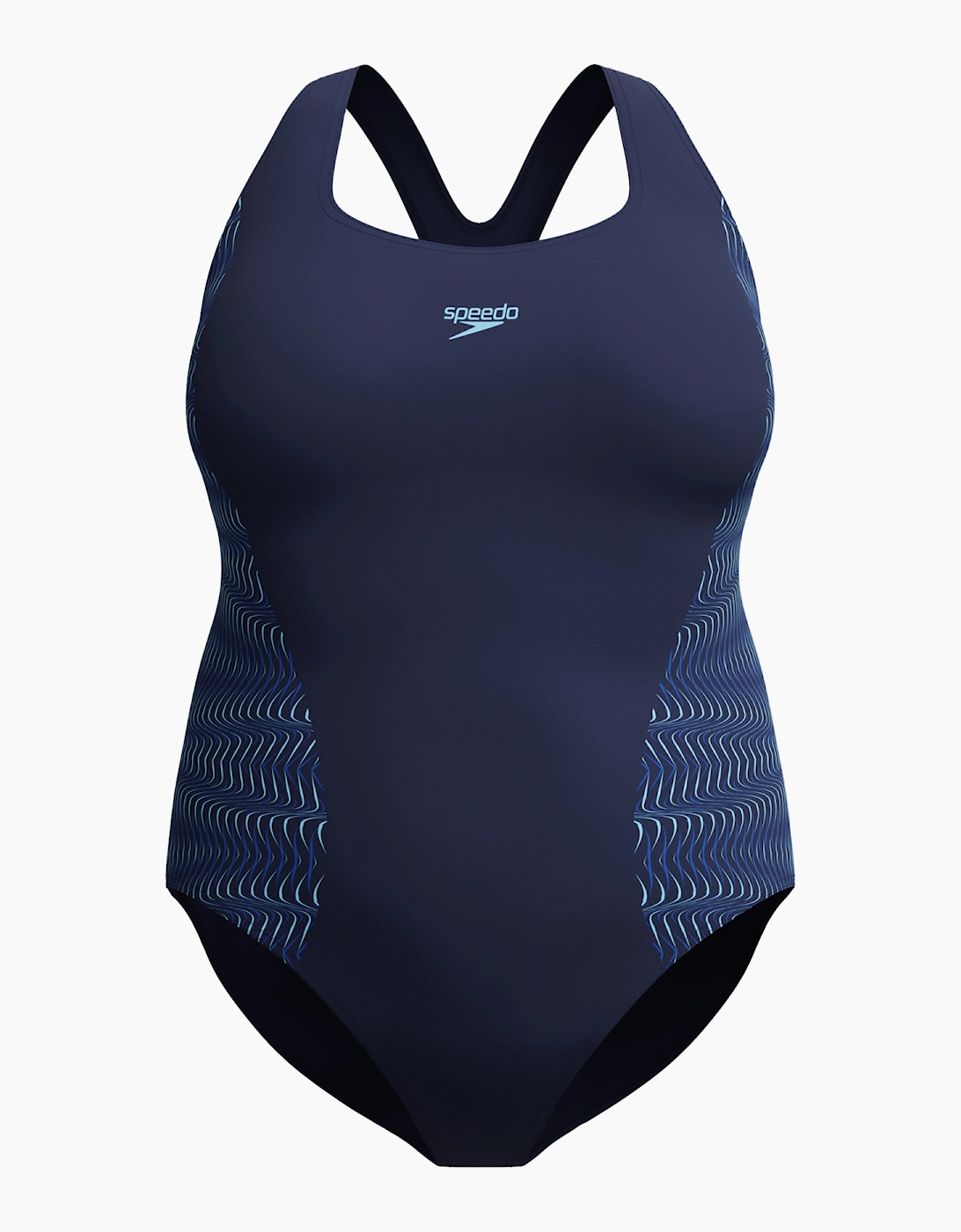 Speedo Womens/Ladies Placement Medalist Printed Plus One Piece Swimsuit