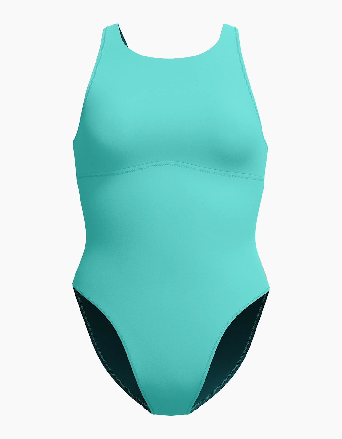 Speedo Womens/Ladies Solid High-Neck One Piece Swimsuit