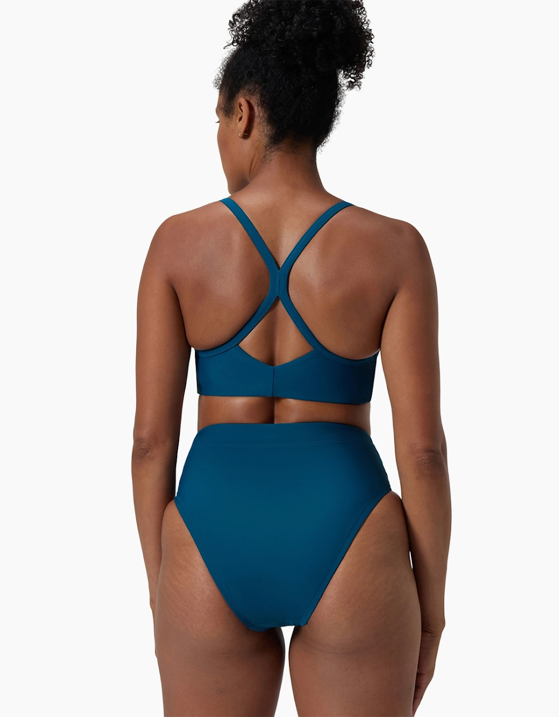 Speedo Womens/Ladies Solid High Waist Bikini Bottoms