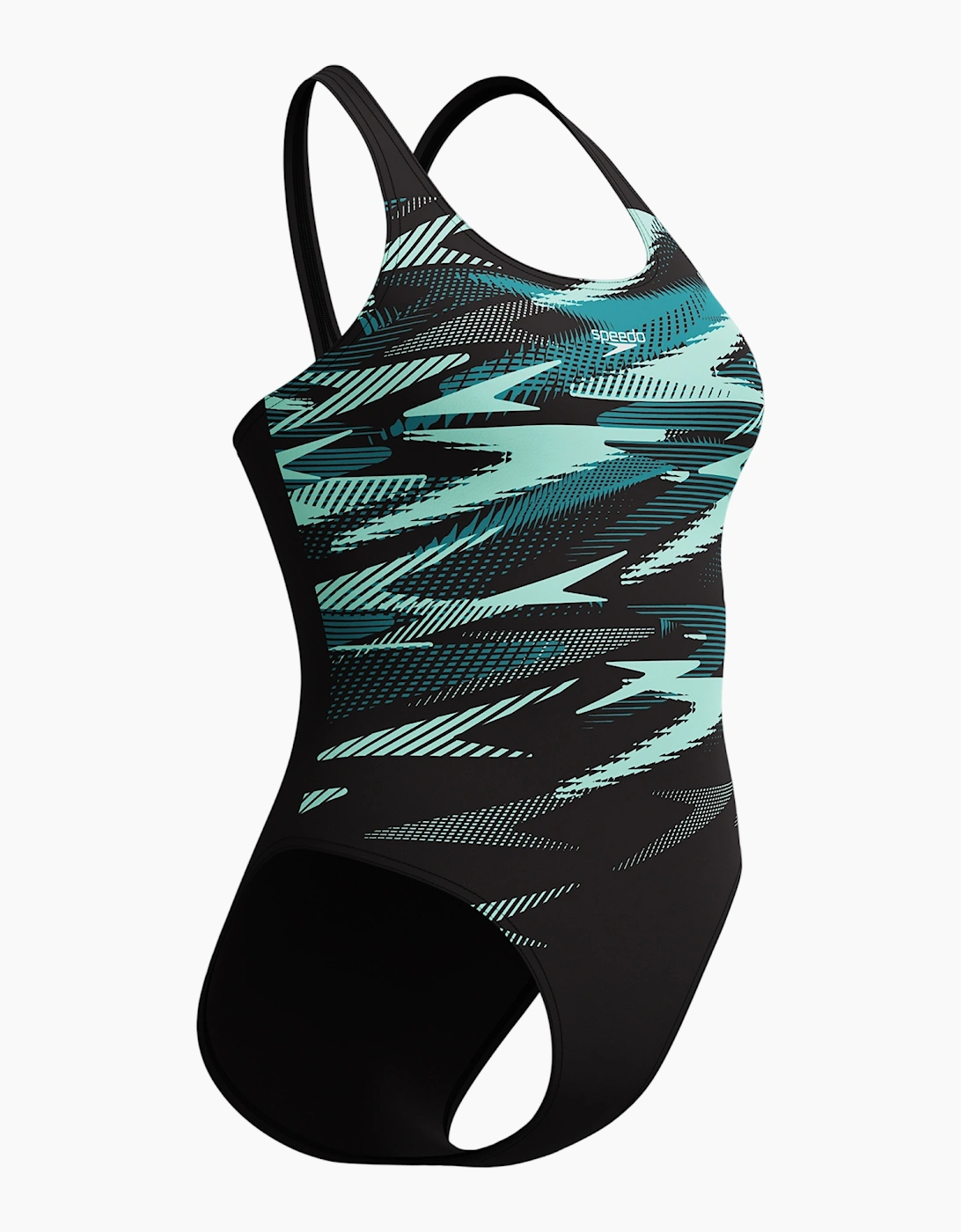 Speedo Womens/Ladies Hyperboom Placement Repeat Logo One Piece Swimsuit