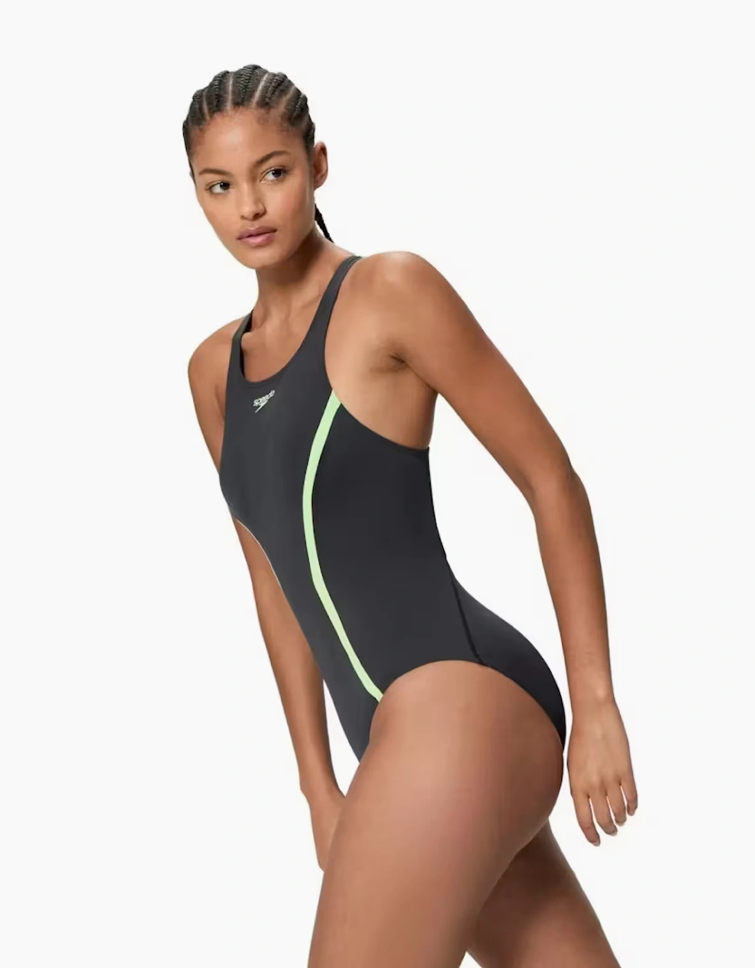 Speedo Womens/Ladies Splice Medalist One Piece Swimsuit