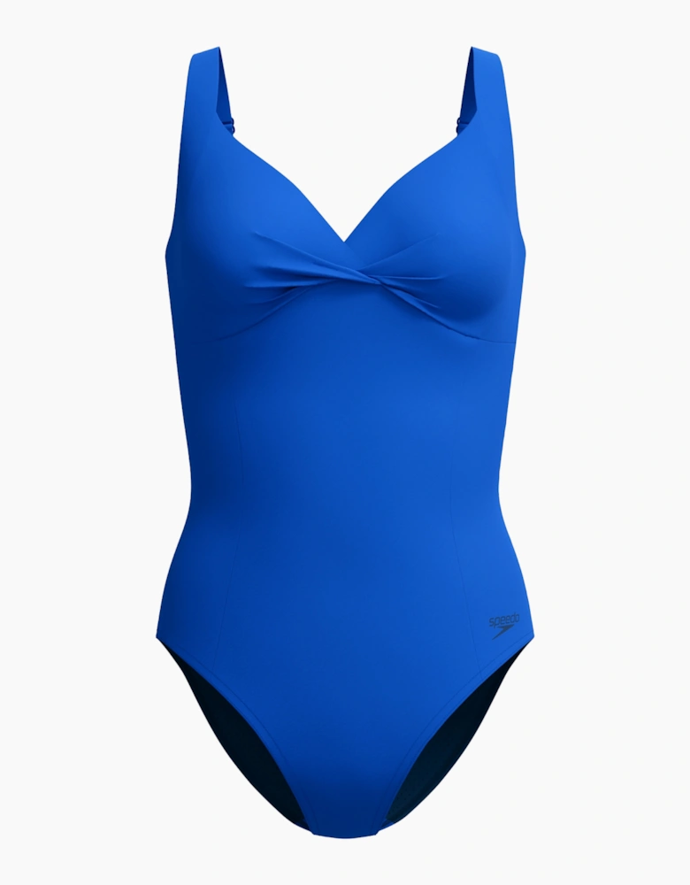 Speedo Womens/Ladies Solid Twist Knot One Piece Swimsuit