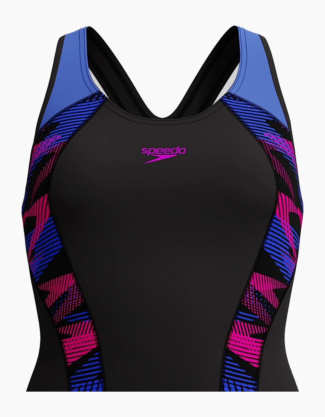 Speedo Womens/Ladies Placement Laneback One Piece Swimsuit