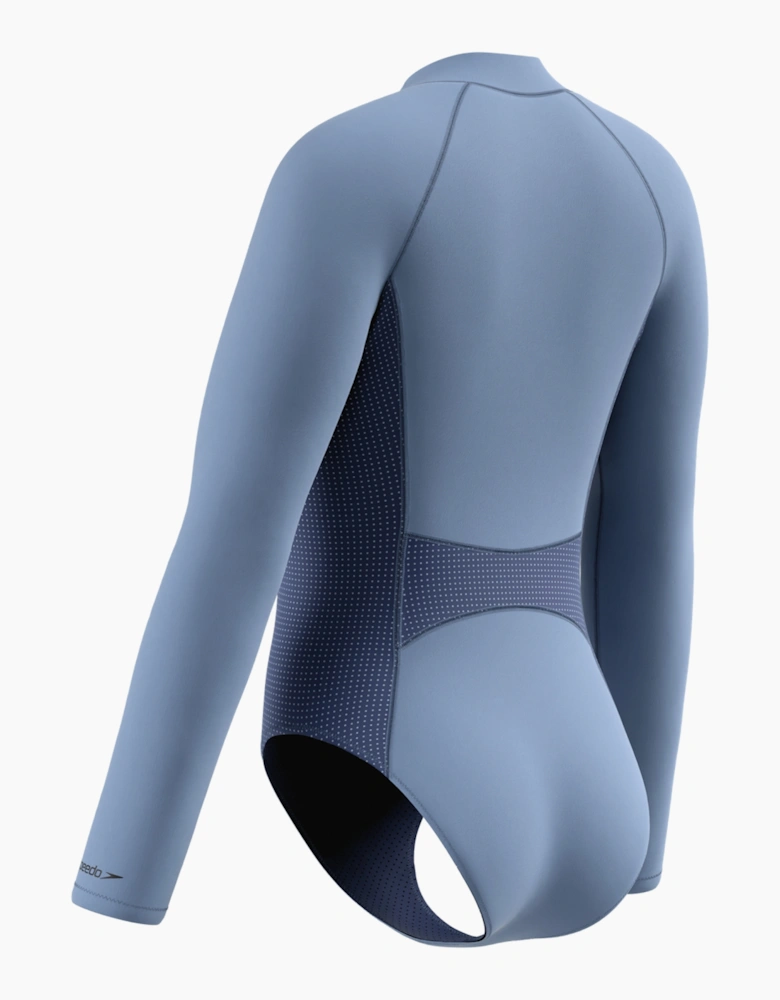 Speedo Womens/Ladies Scuba Flex Long-Sleeved One Piece Swimsuit