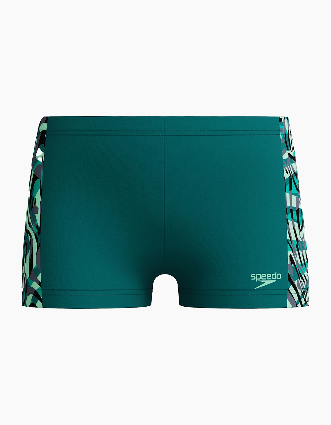 Speedo Boys Abstract Lines Panelled Swim Shorts