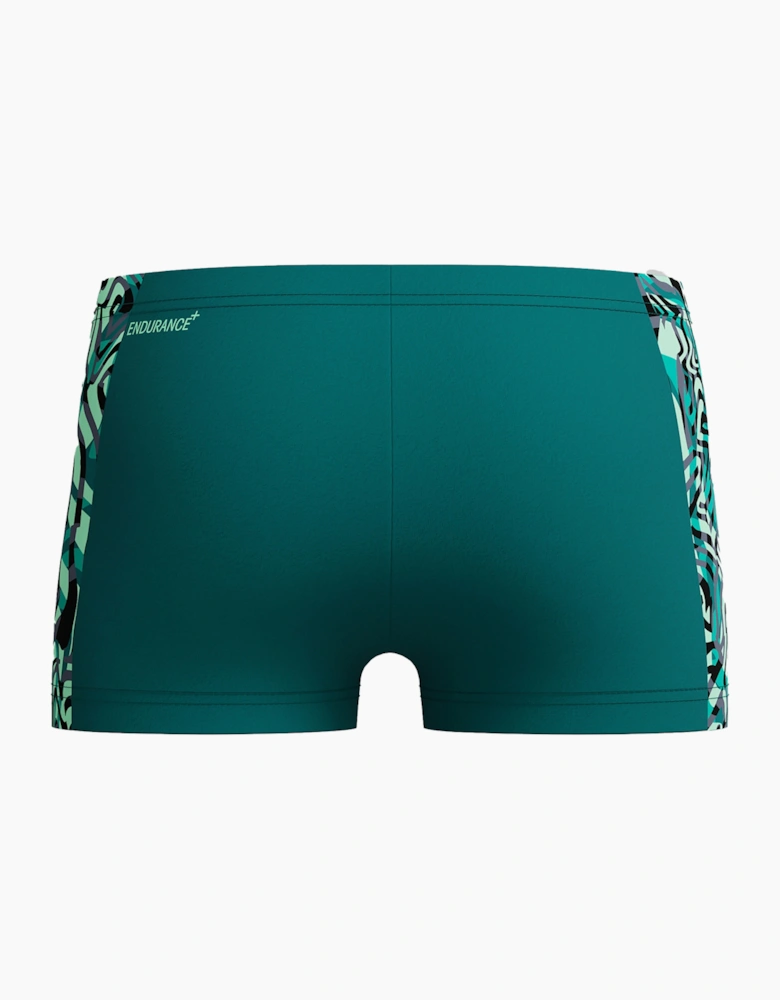 Speedo Boys Abstract Lines Panelled Swim Shorts