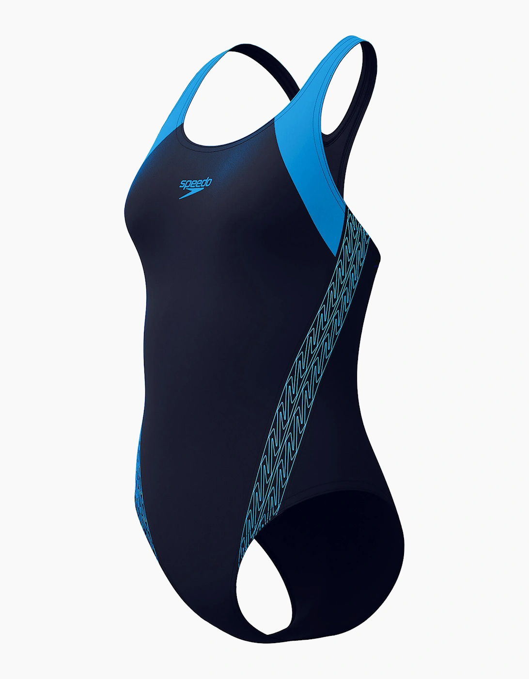 Speedo Womens/Ladies Placement Laneback One Piece Swimsuit