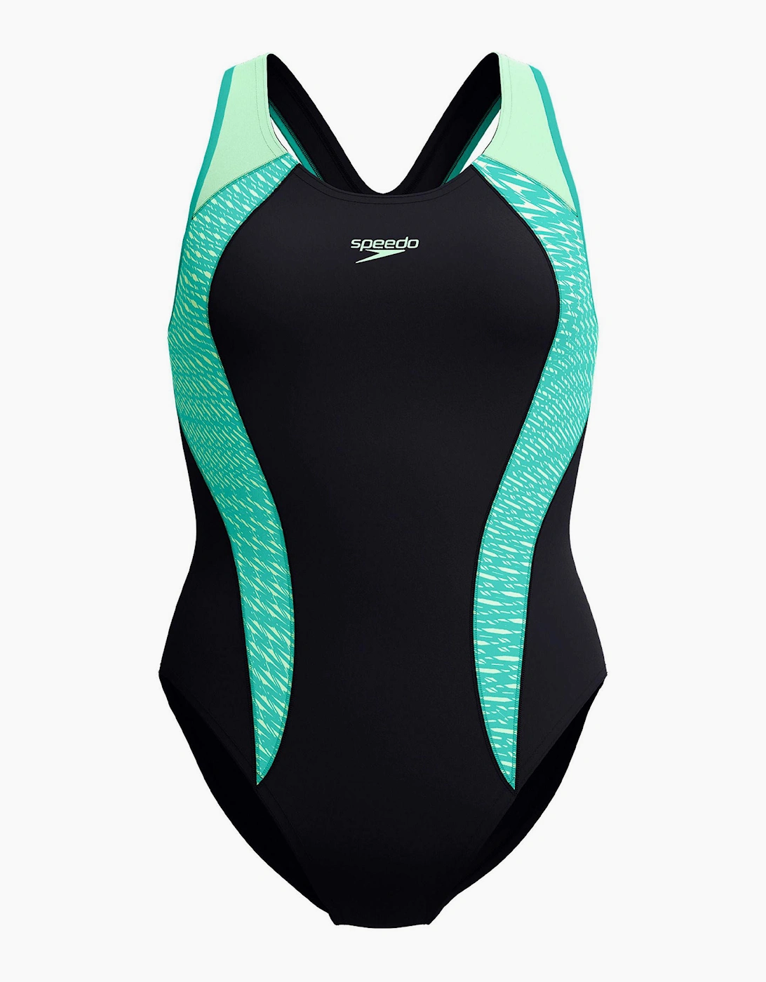 Speedo Womens/Ladies Placement Laneback One Piece Swimsuit