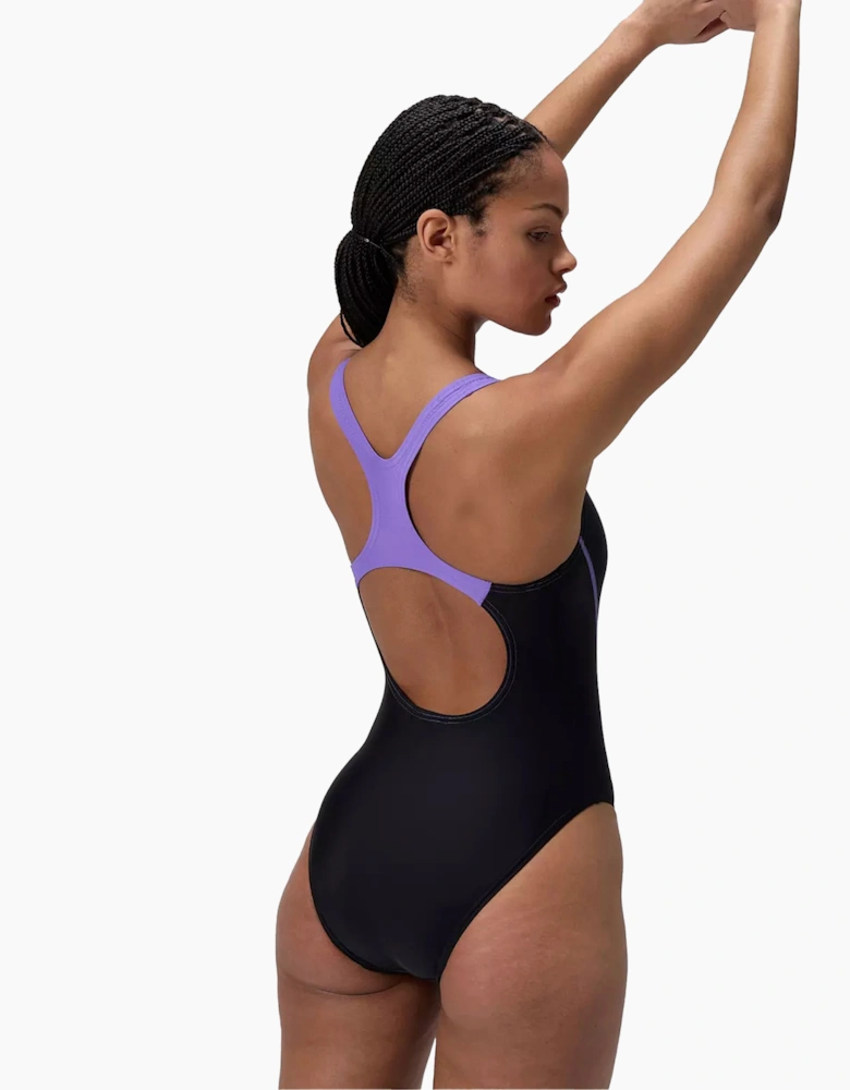 Speedo Womens/Ladies Medley Logo One Piece Swimsuit