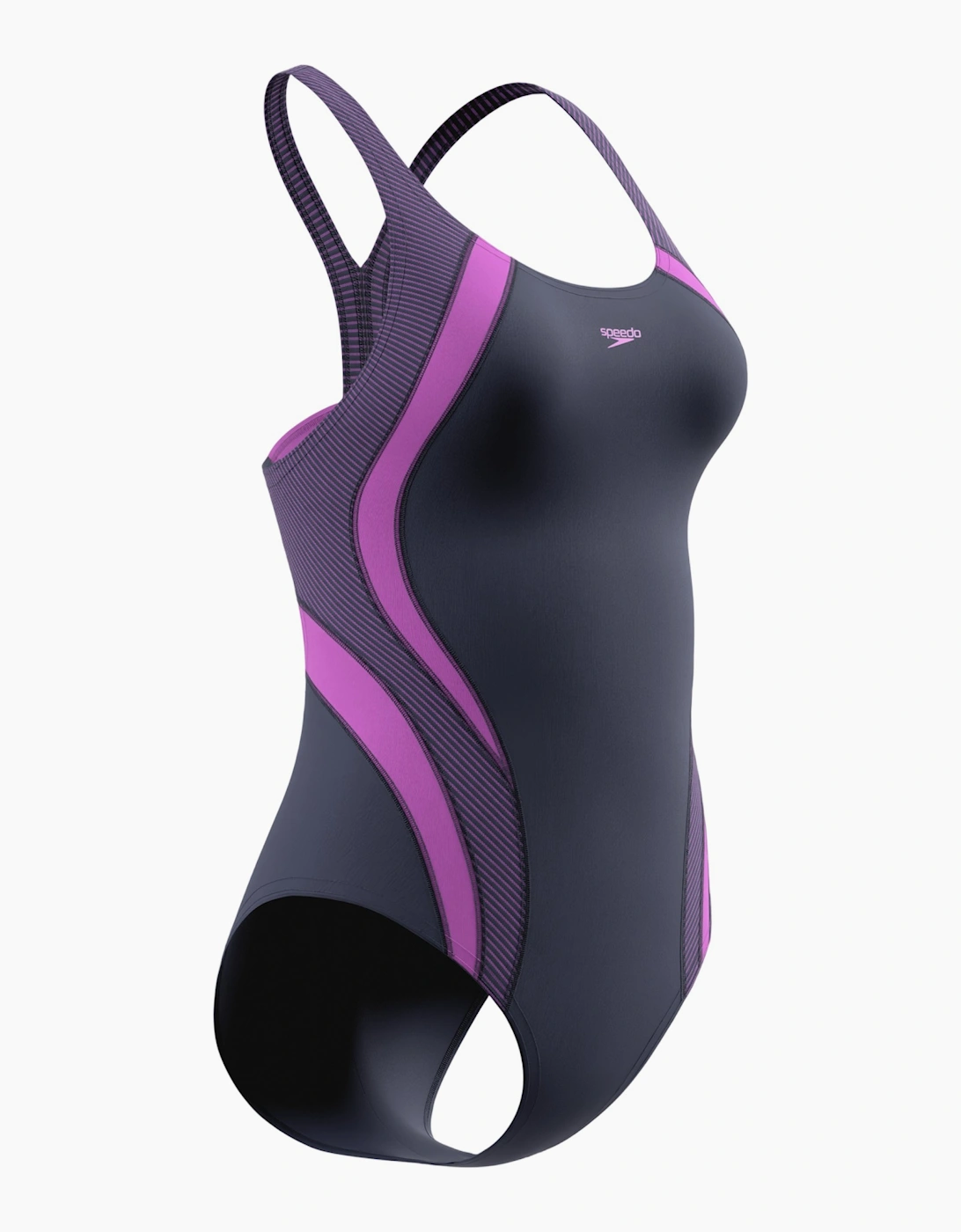 Speedo Womens/Ladies Quantum Splice Contrast One Piece Swimsuit