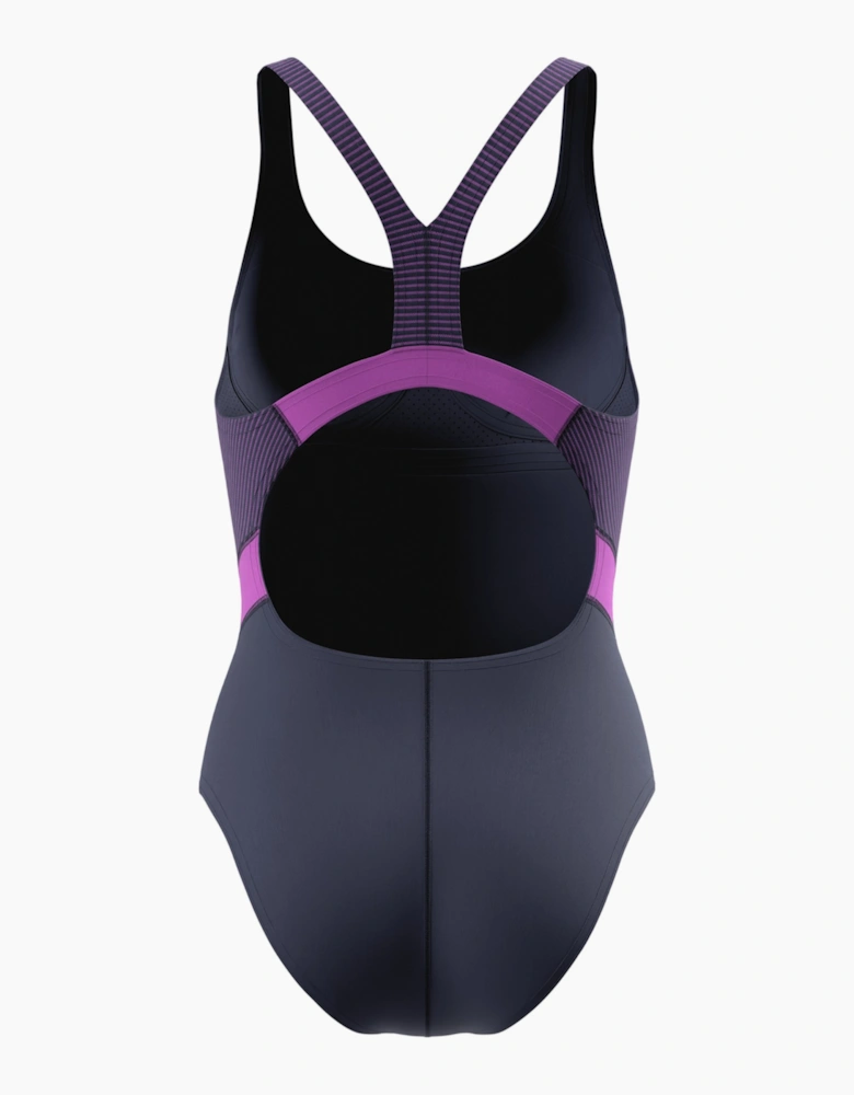 Speedo Womens/Ladies Quantum Splice Contrast One Piece Swimsuit