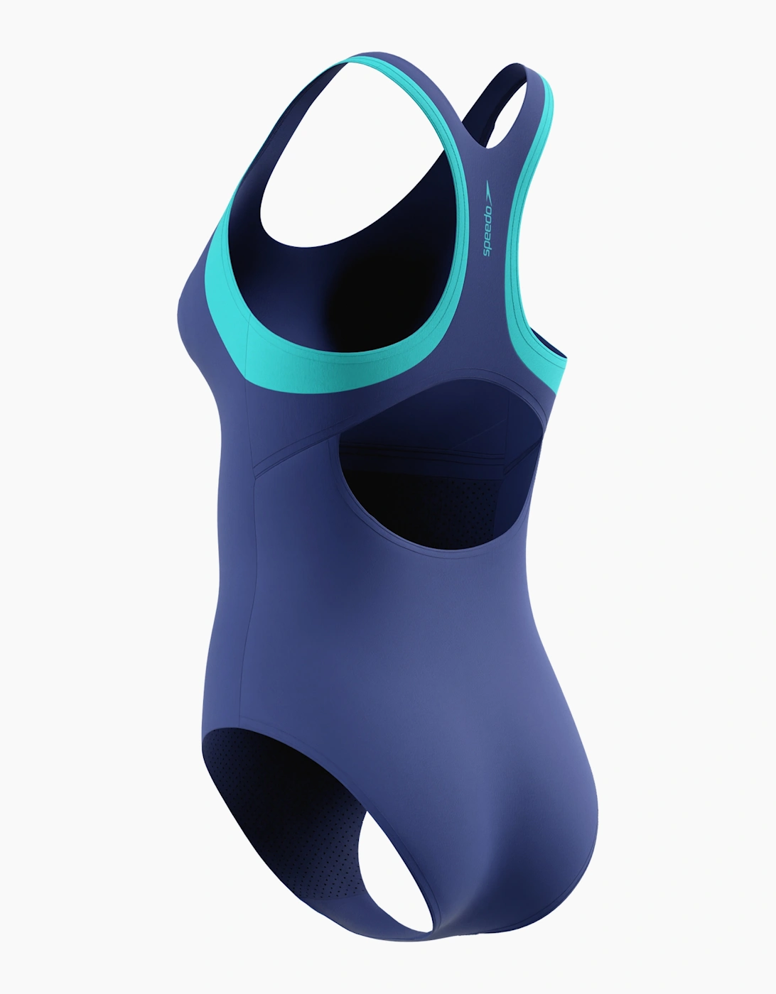 Speedo Womens/Ladies Colour Block Racerback One Piece Swimsuit