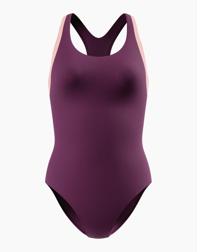 Speedo Womens/Ladies Colour Block Racerback One Piece Swimsuit