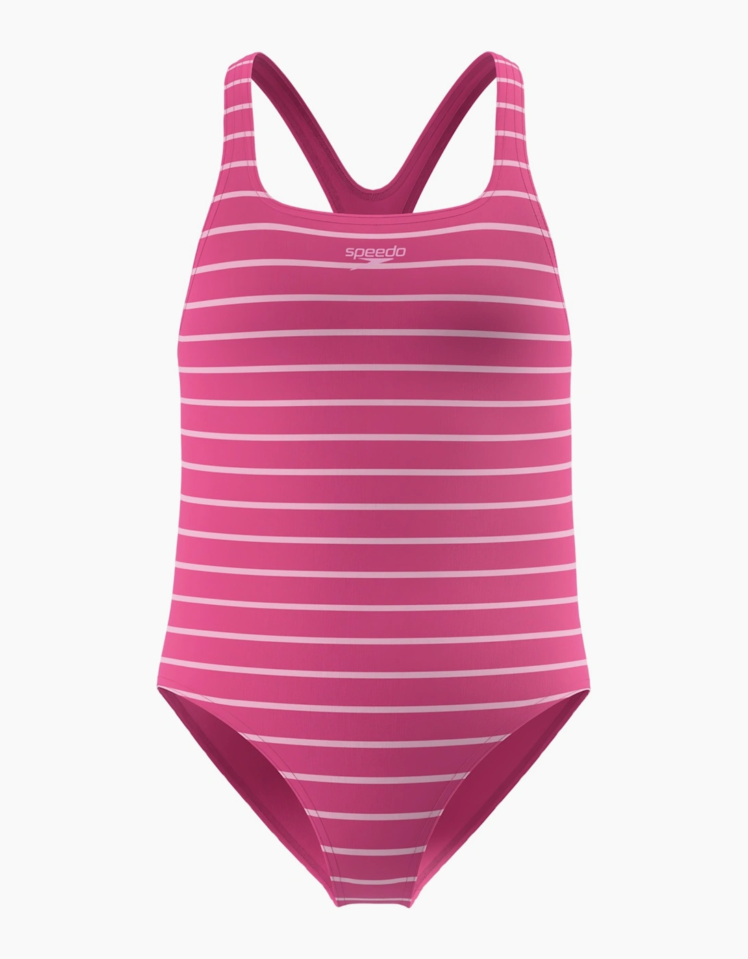 Speedo Girls Medalist Striped One Piece Swimsuit