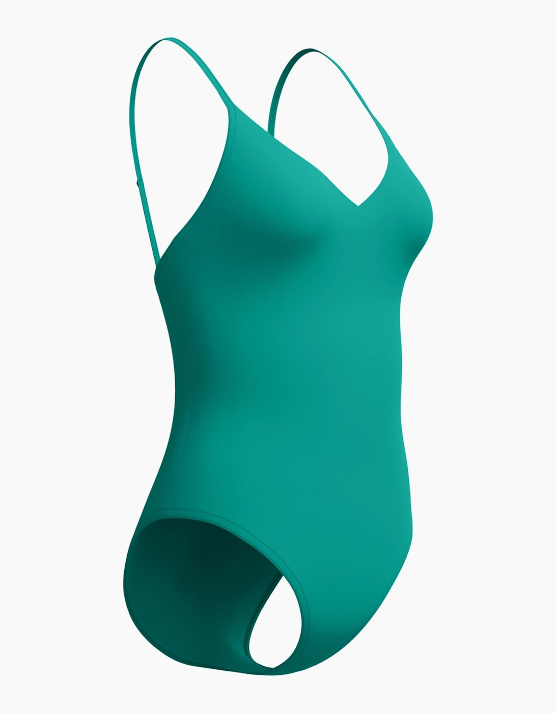 Speedo Womens/Ladies Solid V Neck One Piece Swimsuit