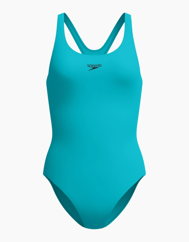 Speedo Womens/Ladies Medalist Plain Endurance+ One Piece Swimsuit