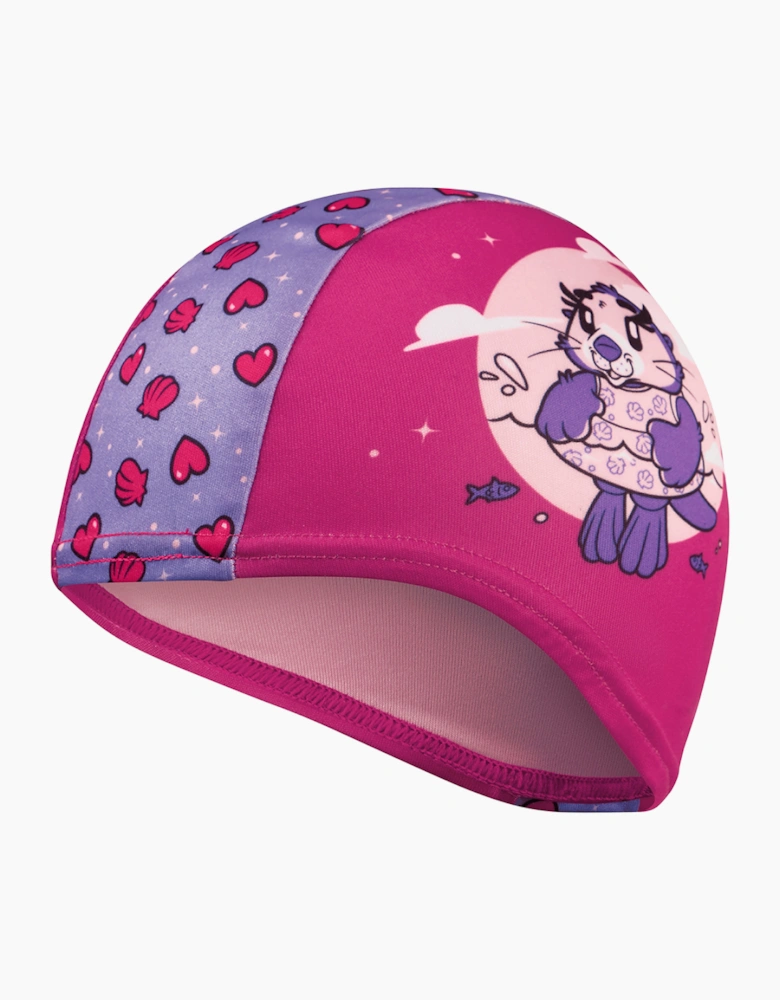Speedo Childrens/Kids Otter Print Polyester Swim Cap