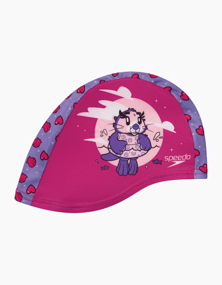 Speedo Childrens/Kids Otter Print Polyester Swim Cap