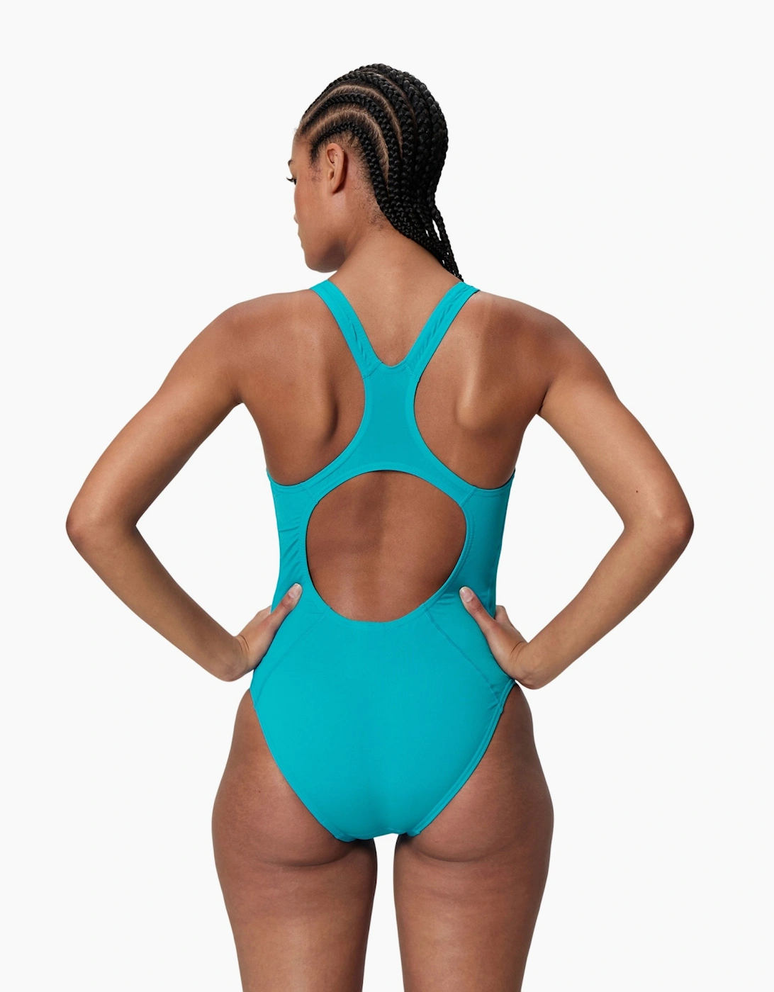 Speedo Womens/Ladies Medalist Plain Endurance+ One Piece Swimsuit