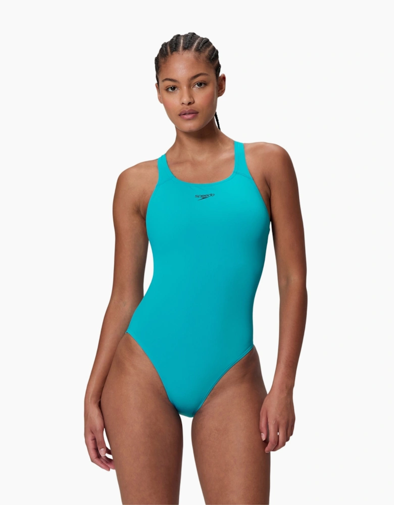 Speedo Womens/Ladies Medalist Plain Endurance+ One Piece Swimsuit