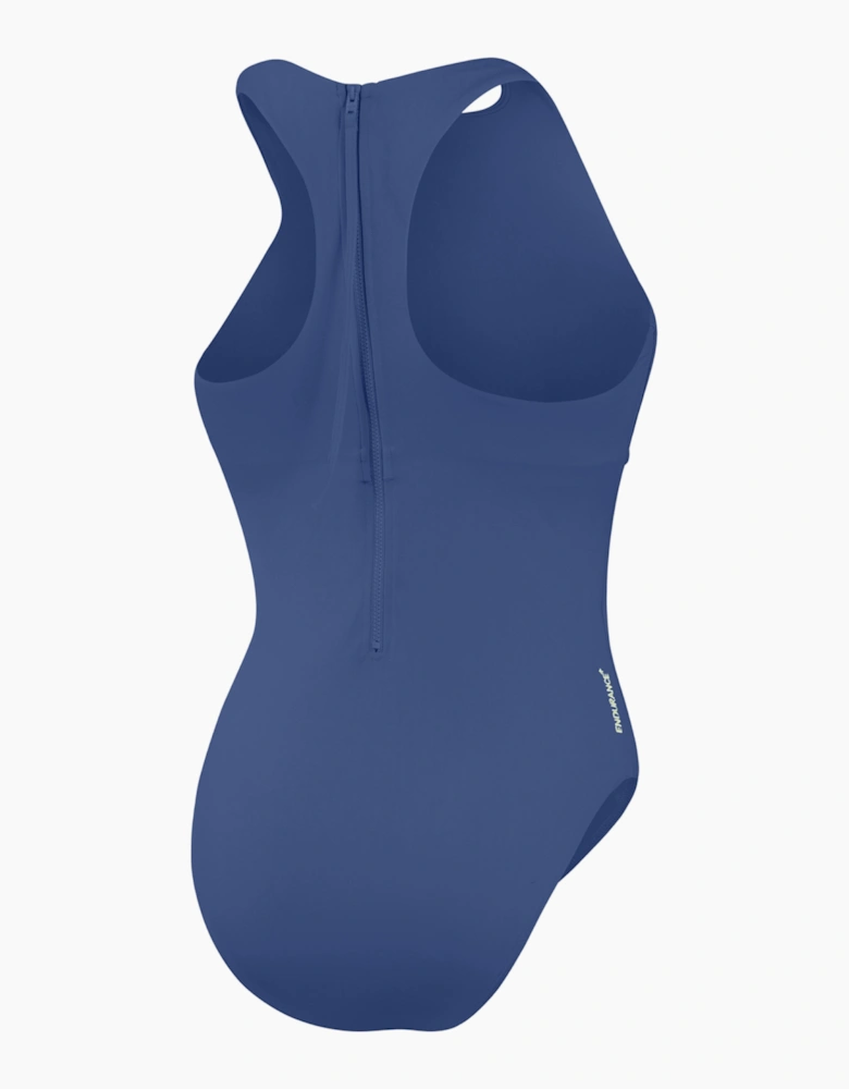 Speedo Womens/Ladies Support Logo Fitted One Piece Swimsuit