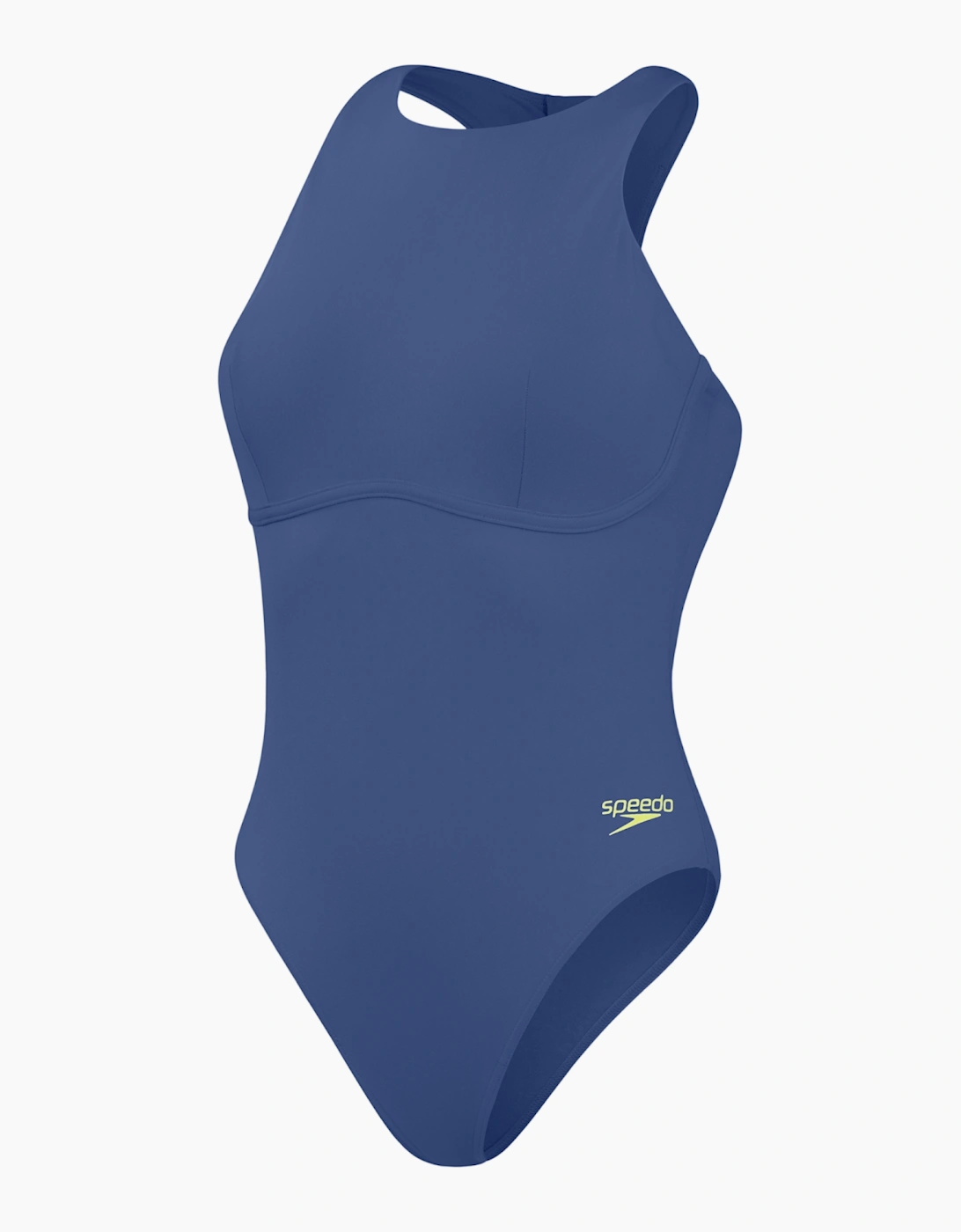 Speedo Womens/Ladies Support Logo Fitted One Piece Swimsuit