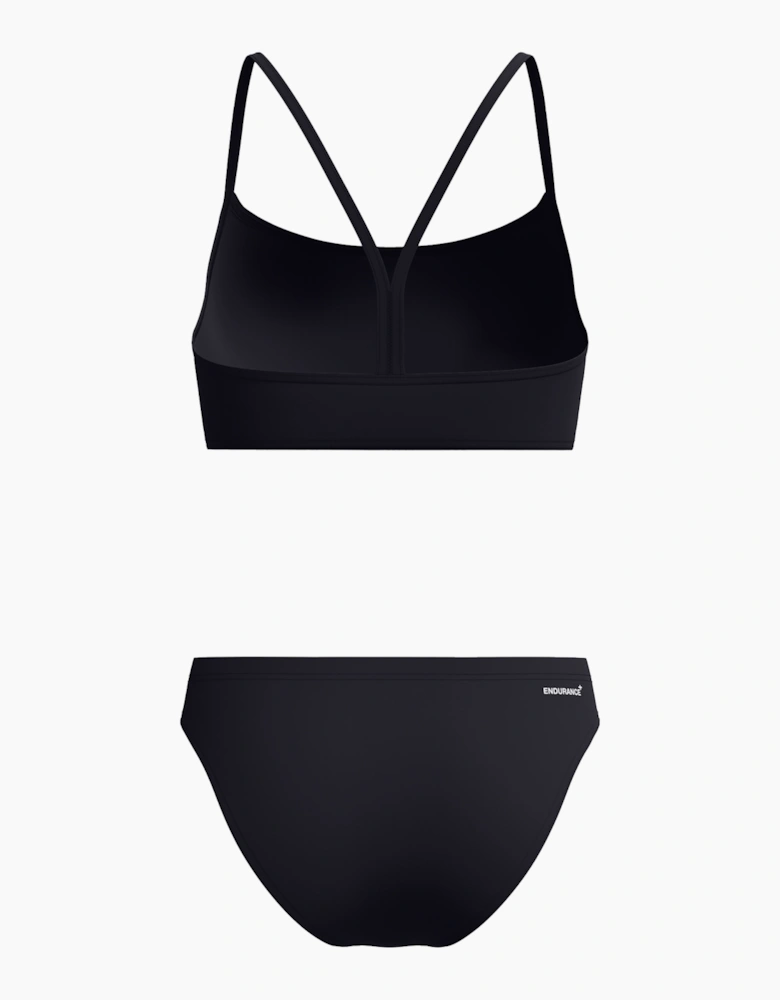 Speedo Womens/Ladies Logo Endurance+ Thin Strap Two-Piece Swimsuit