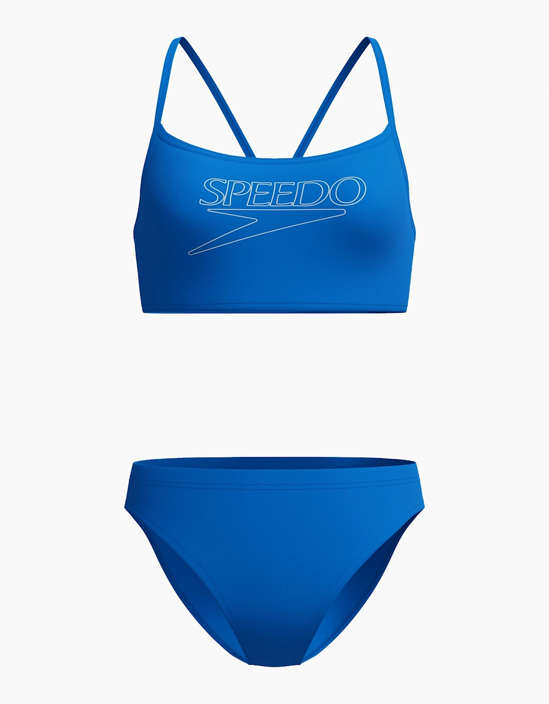 Speedo Womens/Ladies Logo Endurance+ Thin Strap Two-Piece Swimsuit