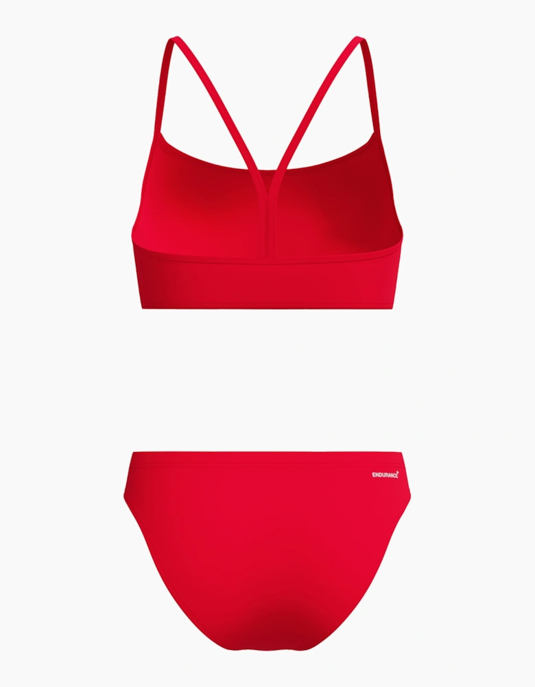 Speedo Womens/Ladies Logo Endurance+ Thin Strap Two-Piece Swimsuit
