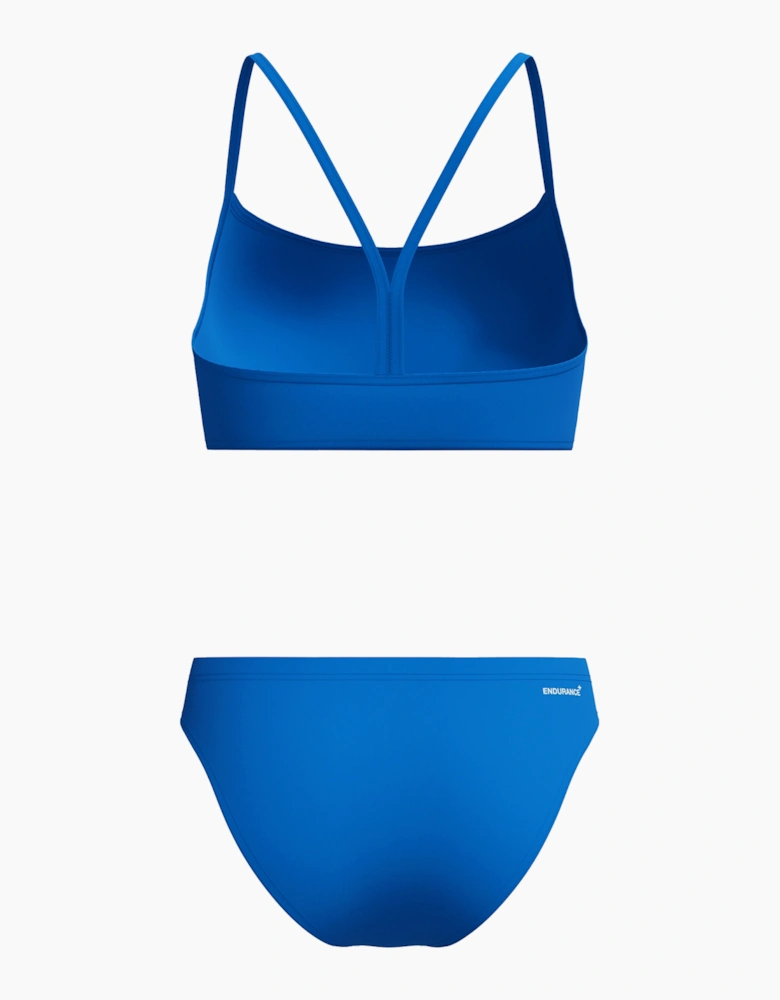 Speedo Womens/Ladies Logo Endurance+ Thin Strap Two-Piece Swimsuit