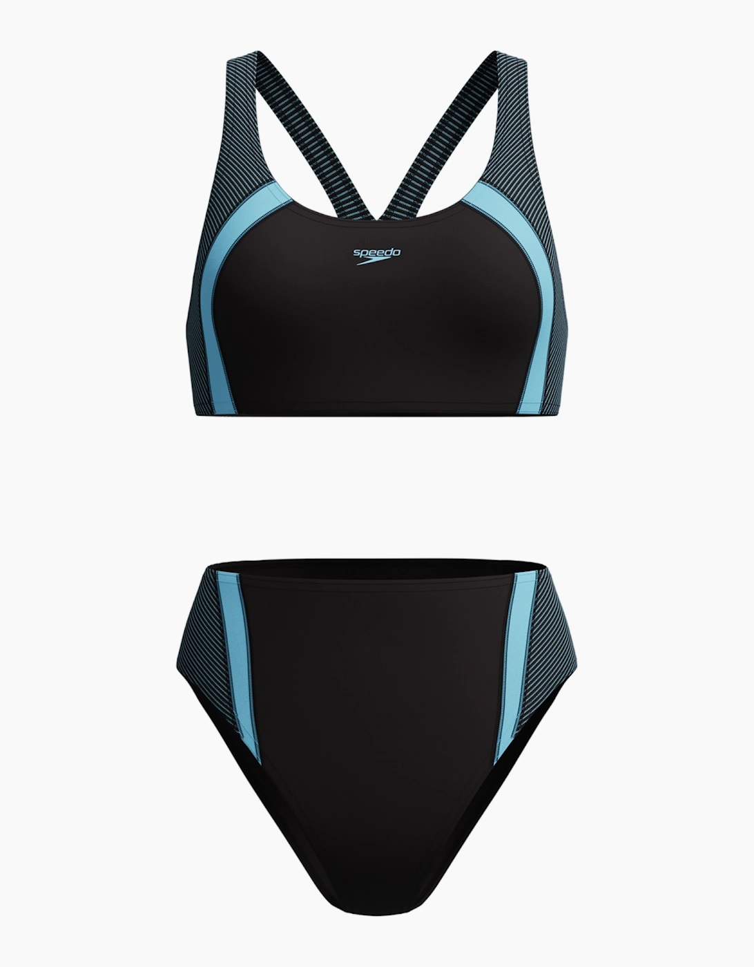 Speedo Womens/Ladies Quantum Splice Ribbed Two-Piece Swimsuit