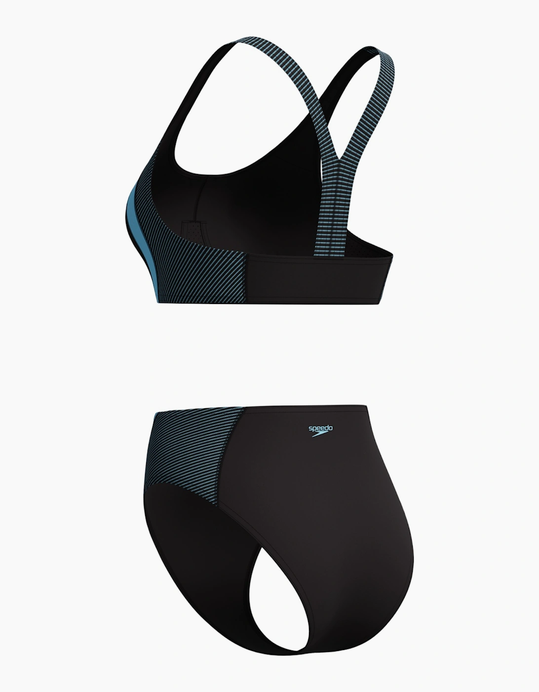 Speedo Womens/Ladies Quantum Splice Ribbed Two-Piece Swimsuit