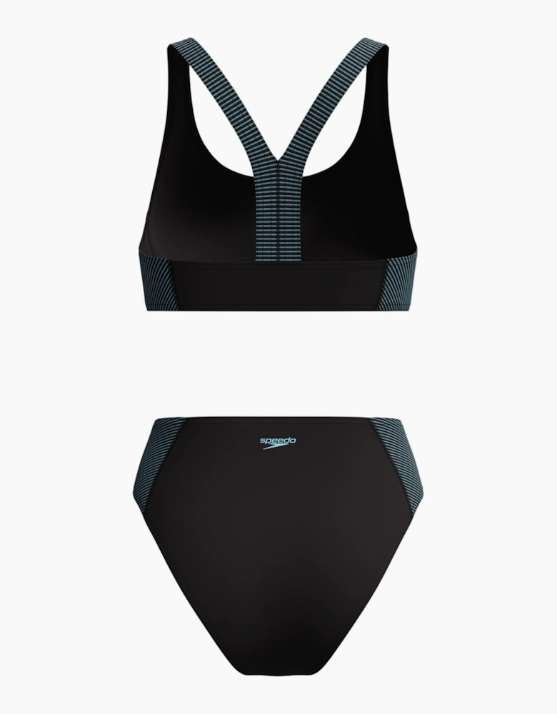 Speedo Womens/Ladies Quantum Splice Ribbed Two-Piece Swimsuit