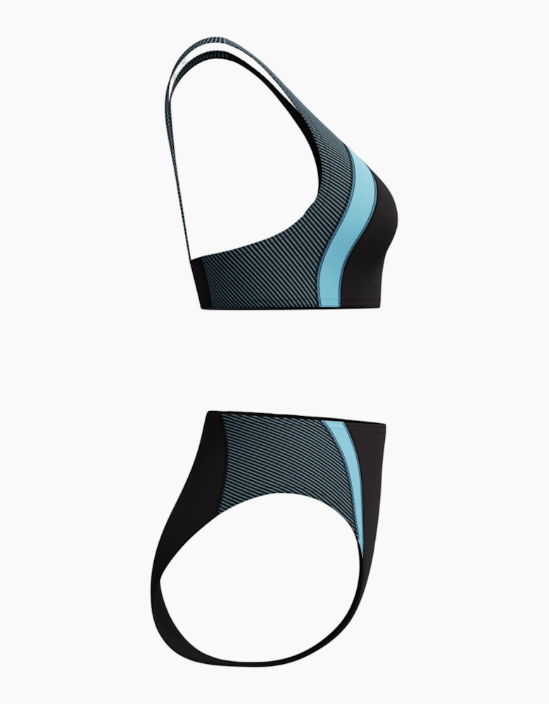 Speedo Womens/Ladies Quantum Splice Ribbed Two-Piece Swimsuit