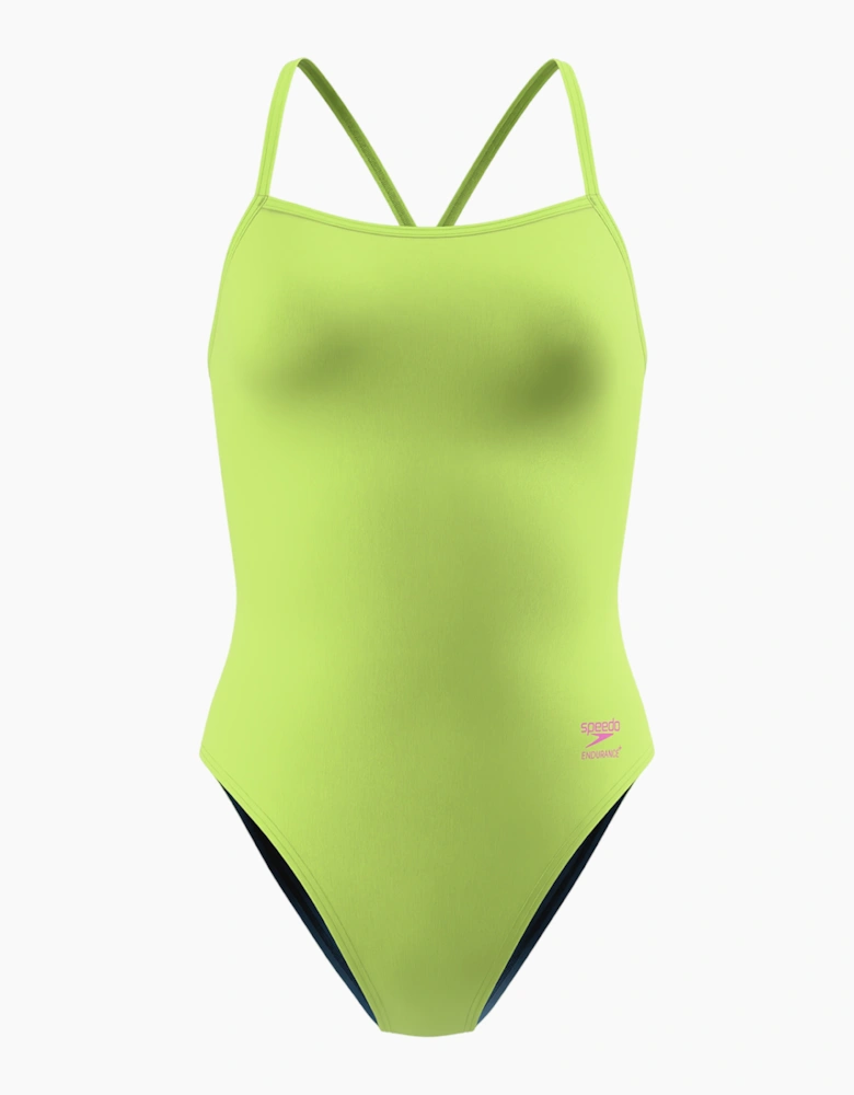 Speedo Womens/Ladies 2.0 Solid V-Cut One Piece Swimsuit