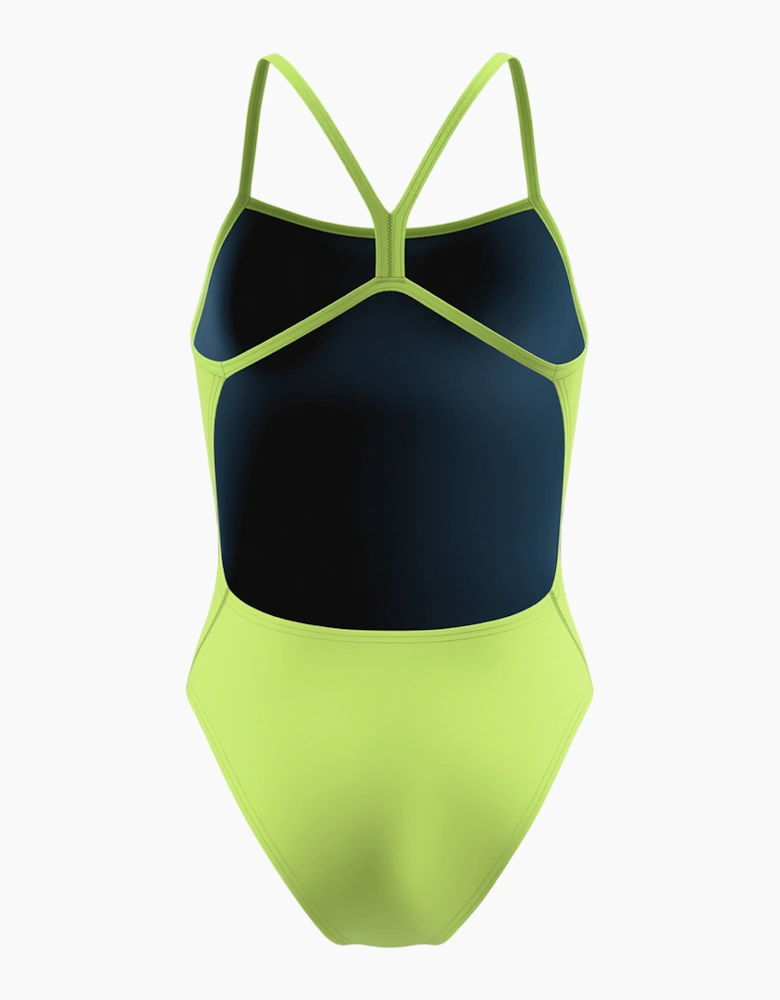 Speedo Womens/Ladies 2.0 Solid V-Cut One Piece Swimsuit