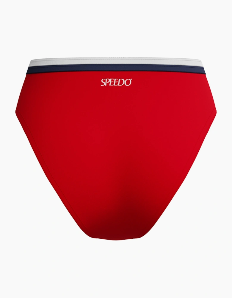 Speedo Womens/Ladies Logo High Waist Bikini Bottoms