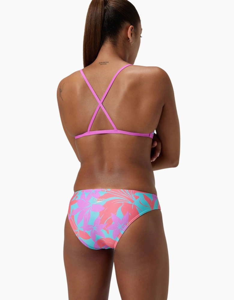 Speedo Womens/Ladies Hipster Digital Print All-Over Print Swim Briefs